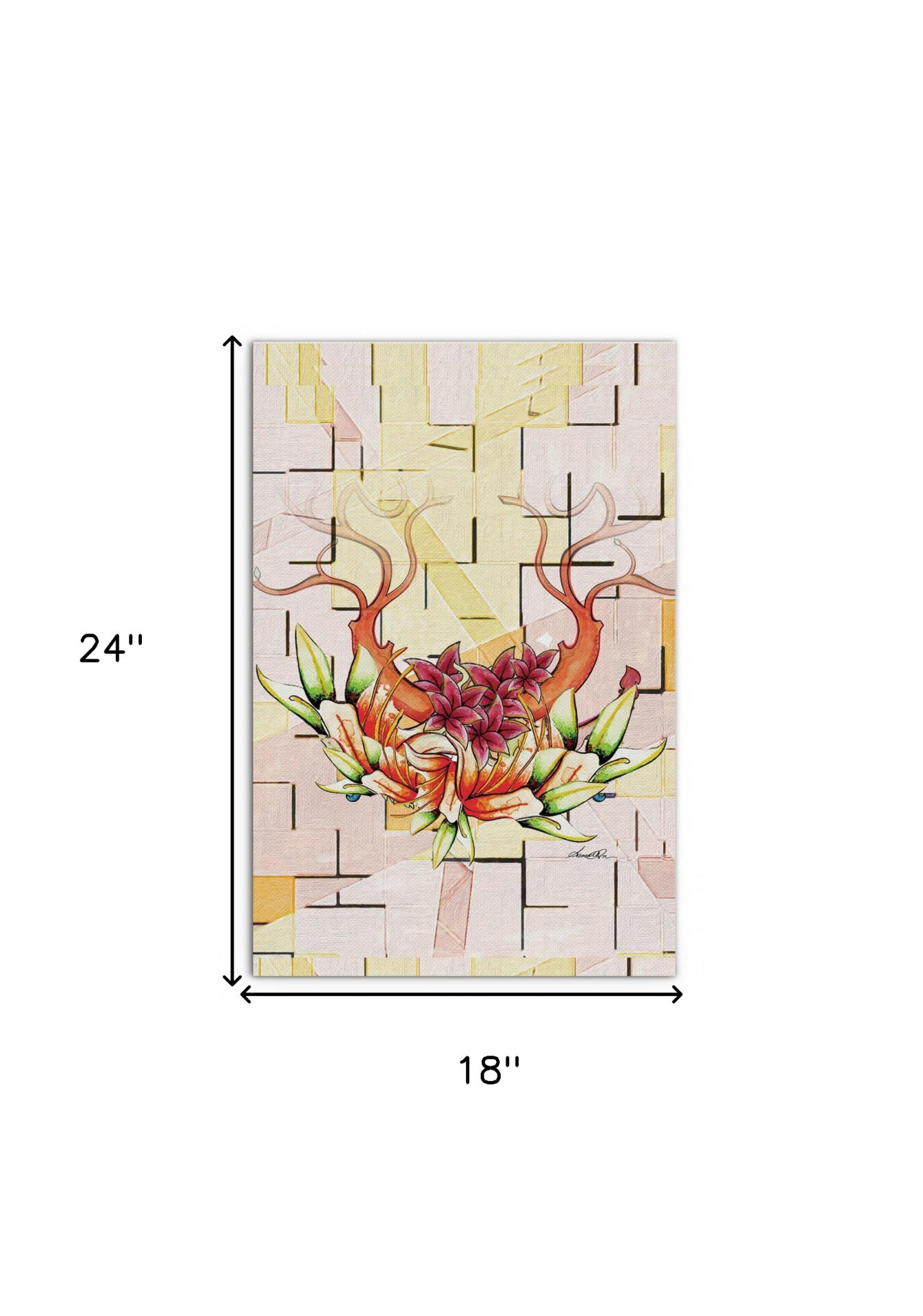18-Inch x 24-Inch Contemporary Orchid Canvas Wall Art 6 18-Inch x 24-Inch Contemporary Orchid Canvas Wall Art - Image 6