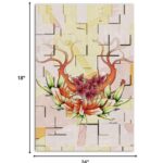 18-Inch x 24-Inch Contemporary Orchid Canvas Wall Art 14 18-Inch x 24-Inch Contemporary Orchid Canvas Wall Art