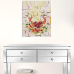 18-Inch x 24-Inch Contemporary Orchid Canvas Wall Art 9 18-Inch x 24-Inch Contemporary Orchid Canvas Wall Art