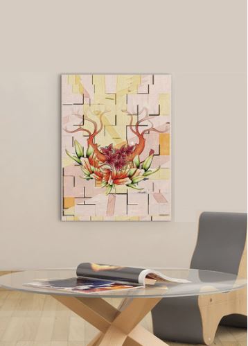 30" x 40" Vertical Orchid Canvas Wall Art 5 30" x 40" Vertical Orchid Canvas Wall Art - Image 5