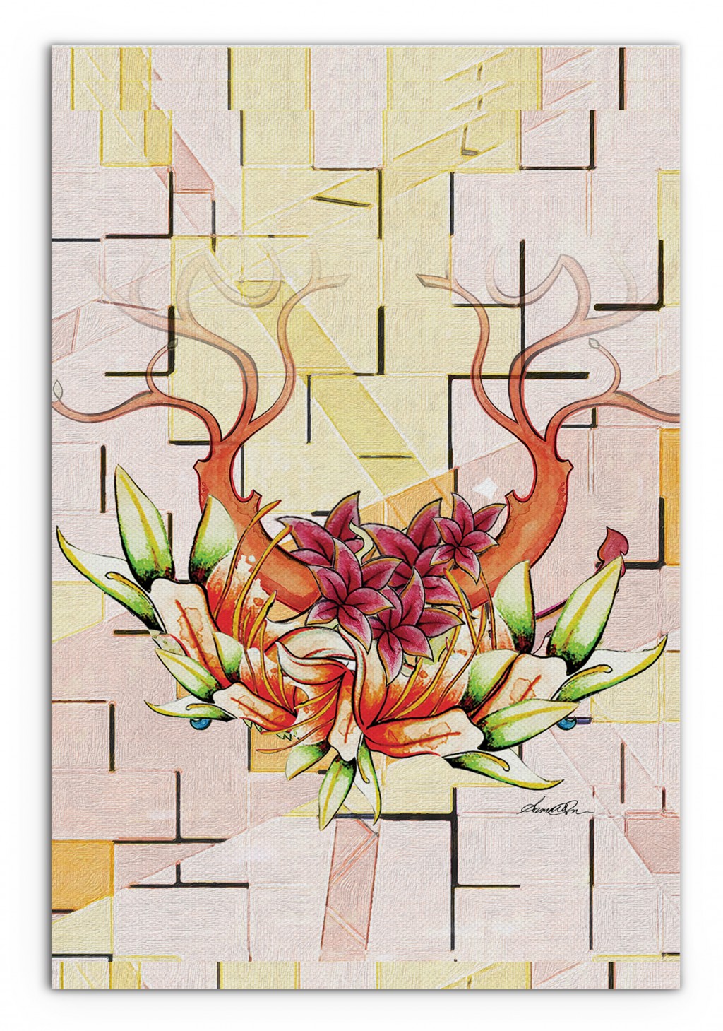 40” x 60” Vertical Orchid Canvas Wall Art 1 40” x 60” Vertical Orchid Canvas Wall Art