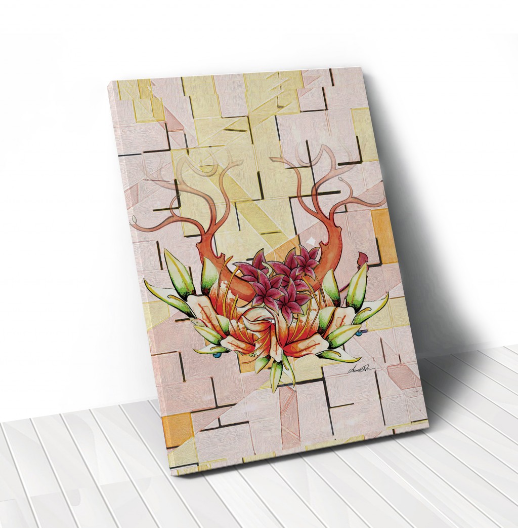 40” x 60” Vertical Orchid Canvas Wall Art 3 40” x 60” Vertical Orchid Canvas Wall Art - Image 3