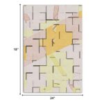18" x 24" Contemporary Multicolor Canvas Wall Art Decor
