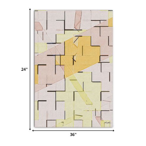 Contemporary Multicolor Wall Art on Premium Stretched Canvas, Unframed 5 Contemporary Multicolor Wall Art on Premium Stretched Canvas, Unframed - Image 5