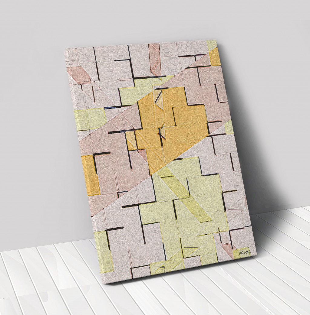 40" x 60" Vertical Contemporary Wrapped Canvas Wall Art 4 40" x 60" Vertical Contemporary Wrapped Canvas Wall Art - Image 4