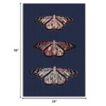 18 x 24 Inch Butterfly Canvas Wall Art Vertical Decor 12 18 x 24 Inch Butterfly Canvas Wall Art Vertical Decor