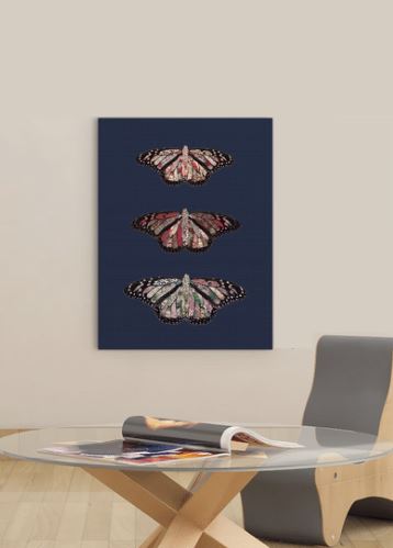 24 x 36 Butterfly Canvas Wall Art Decor Vertical Hanging 5 24 x 36 Butterfly Canvas Wall Art Decor Vertical Hanging - Image 5