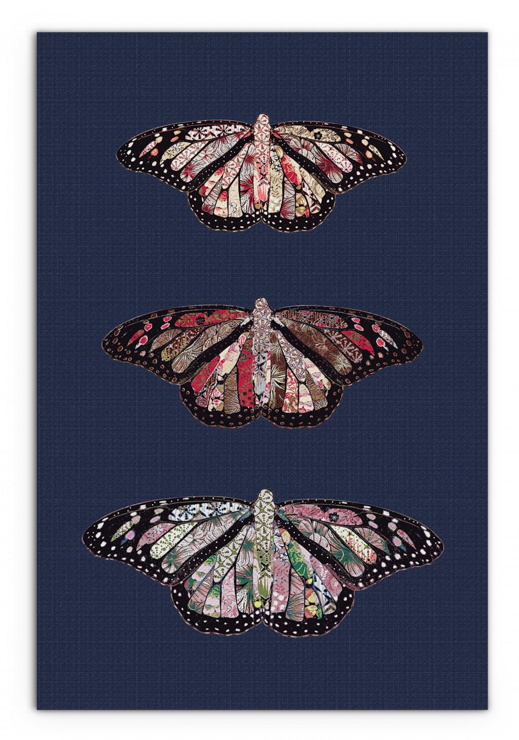 60 Inch Butterfly Wrapped Canvas Wall Art for Vertical Spaces 1 60 Inch Butterfly Wrapped Canvas Wall Art for Vertical Spaces