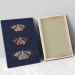 60 Inch Butterfly Wrapped Canvas Wall Art for Vertical Spaces 10 60 Inch Butterfly Wrapped Canvas Wall Art for Vertical Spaces