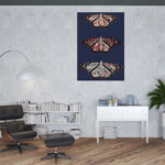 60 Inch Butterfly Wrapped Canvas Wall Art for Vertical Spaces 8 60 Inch Butterfly Wrapped Canvas Wall Art for Vertical Spaces