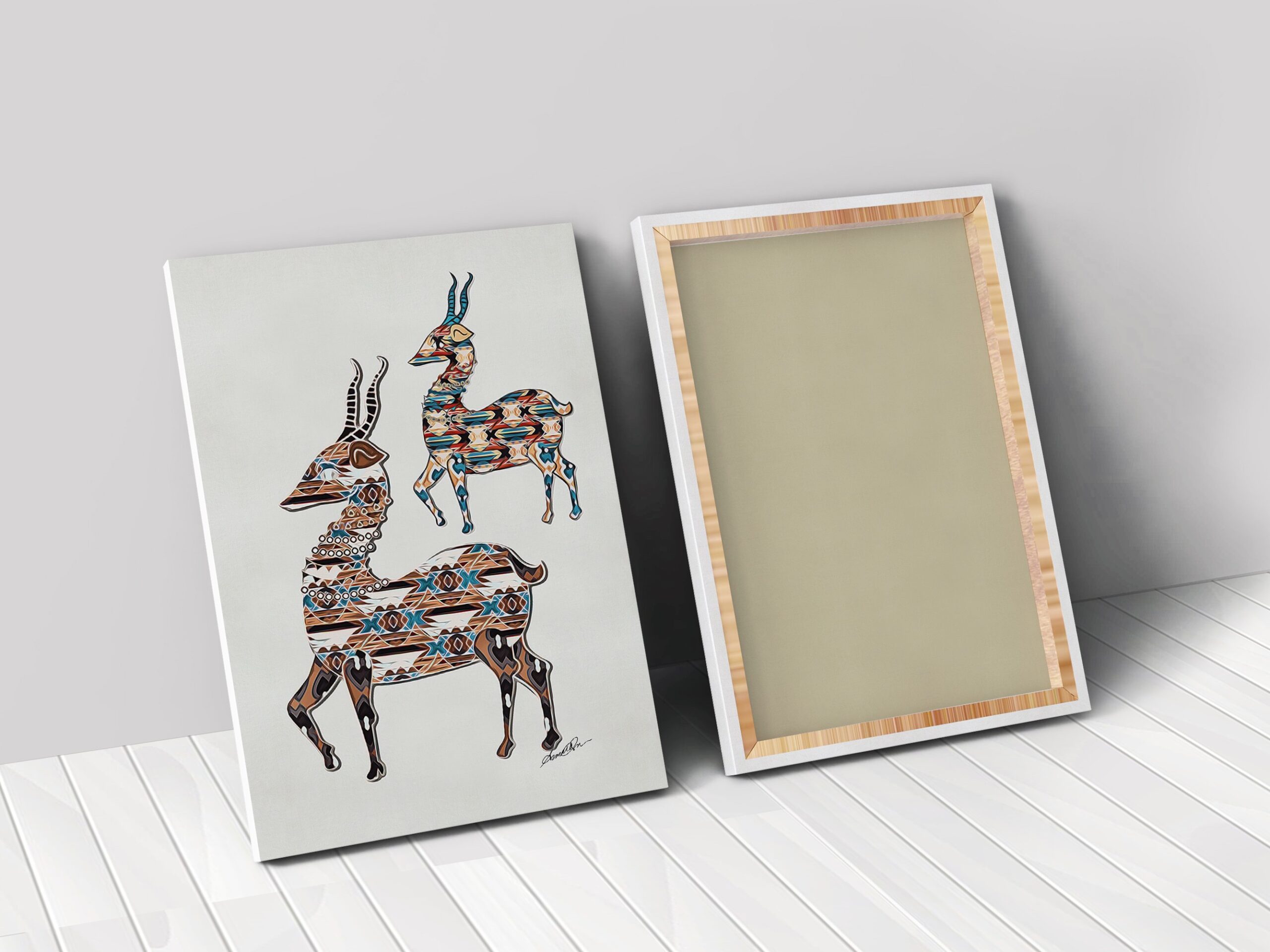 18 x 24 Deer Canvas Print Wall Art 4 18 x 24 Deer Canvas Print Wall Art - Image 4