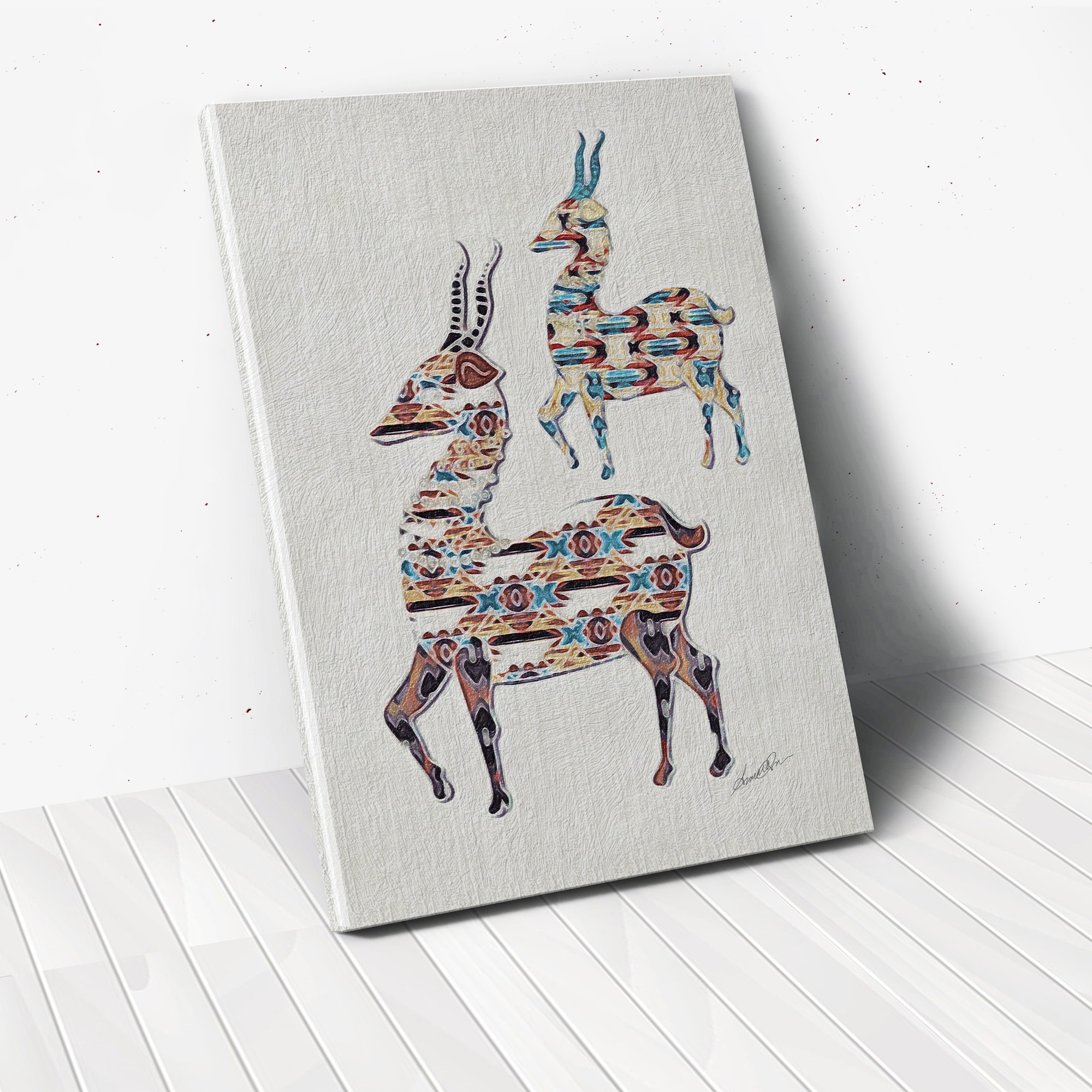 30 Inch Deer Canvas Wall Art for Stylish Home Decor 3 30 Inch Deer Canvas Wall Art for Stylish Home Decor - Image 3