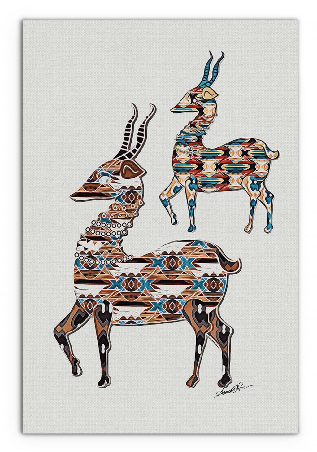 60 Inch Deer Canvas Wall Art for Stylish Home Decor 1 60 Inch Deer Canvas Wall Art for Stylish Home Decor