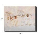 24" x 36" Horizontal Horse Canvas Wall Art Decor
