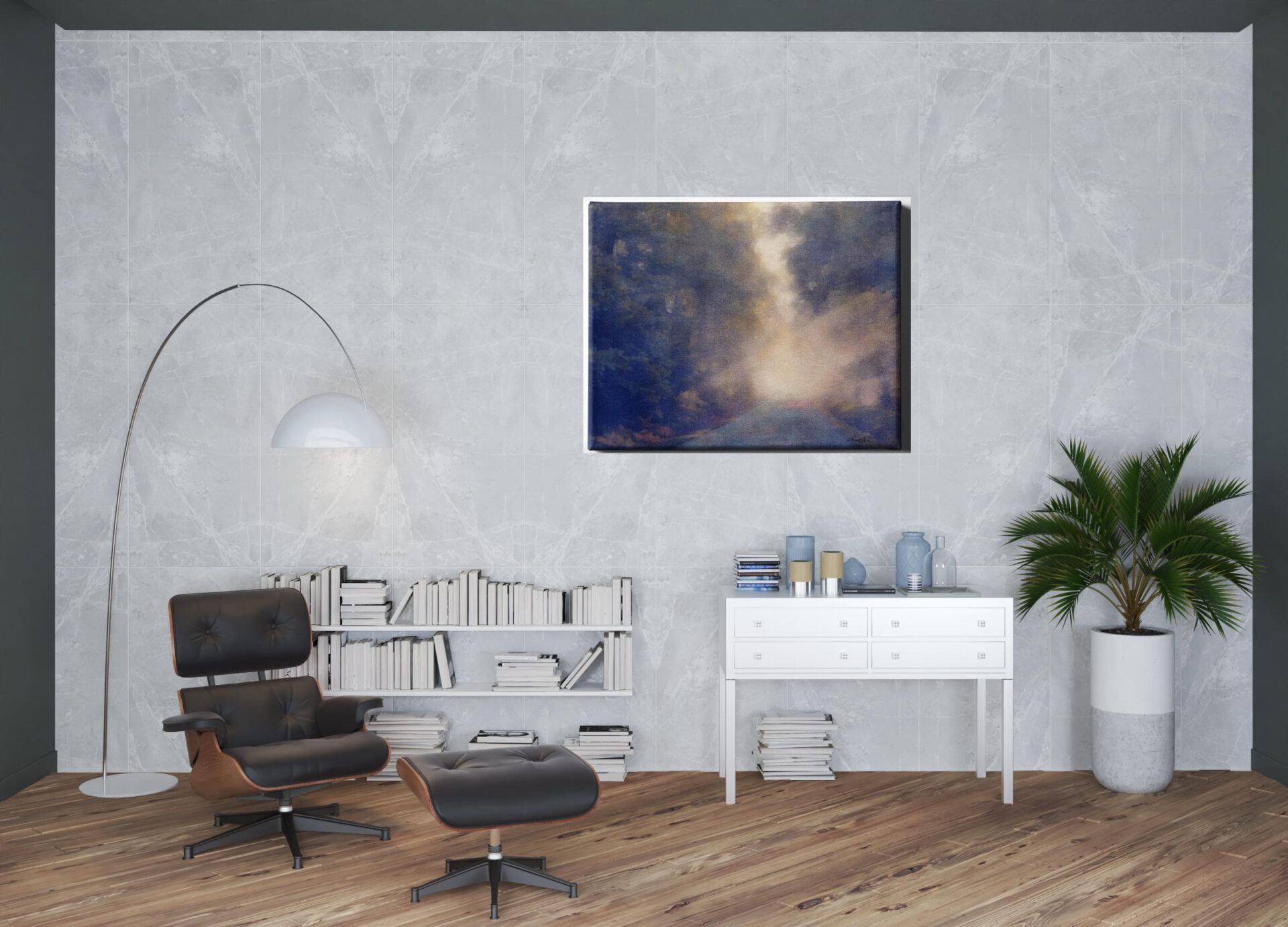 40-Inch x 60-Inch Contemporary Horizontal Canvas Wall Art 3 40-Inch x 60-Inch Contemporary Horizontal Canvas Wall Art - Image 3