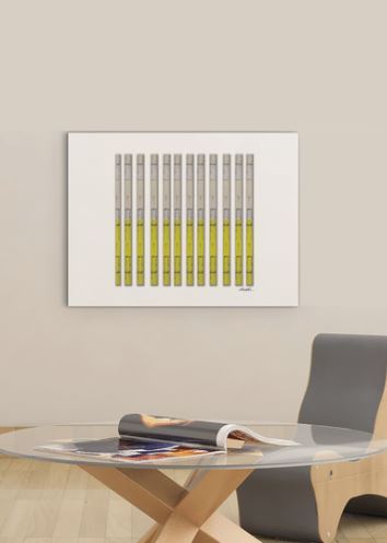 18-inch Horizontal Wrapped Canvas Wall Art for Contemporary Spaces 4 18-inch Horizontal Wrapped Canvas Wall Art for Contemporary Spaces - Image 4