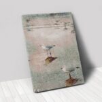 60 x 40 Colorful Bird Wrapped Canvas Wall Art