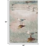60 x 40 Colorful Bird Wrapped Canvas Wall Art