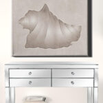 30-Inch Contemporary Horizontal Wrapped Canvas Wall Art Print