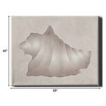 40-Inch x 60-Inch Contemporary Wrapped Canvas Wall Art