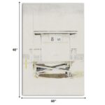 Large Contemporary Wrapped Canvas Wall Art - 40" x 60"