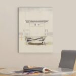 Large Contemporary Wrapped Canvas Wall Art - 40" x 60"