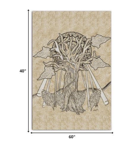 40-Inch Modern Acrylic Trees Canvas Wall Art 6 40-Inch Modern Acrylic Trees Canvas Wall Art - Image 6