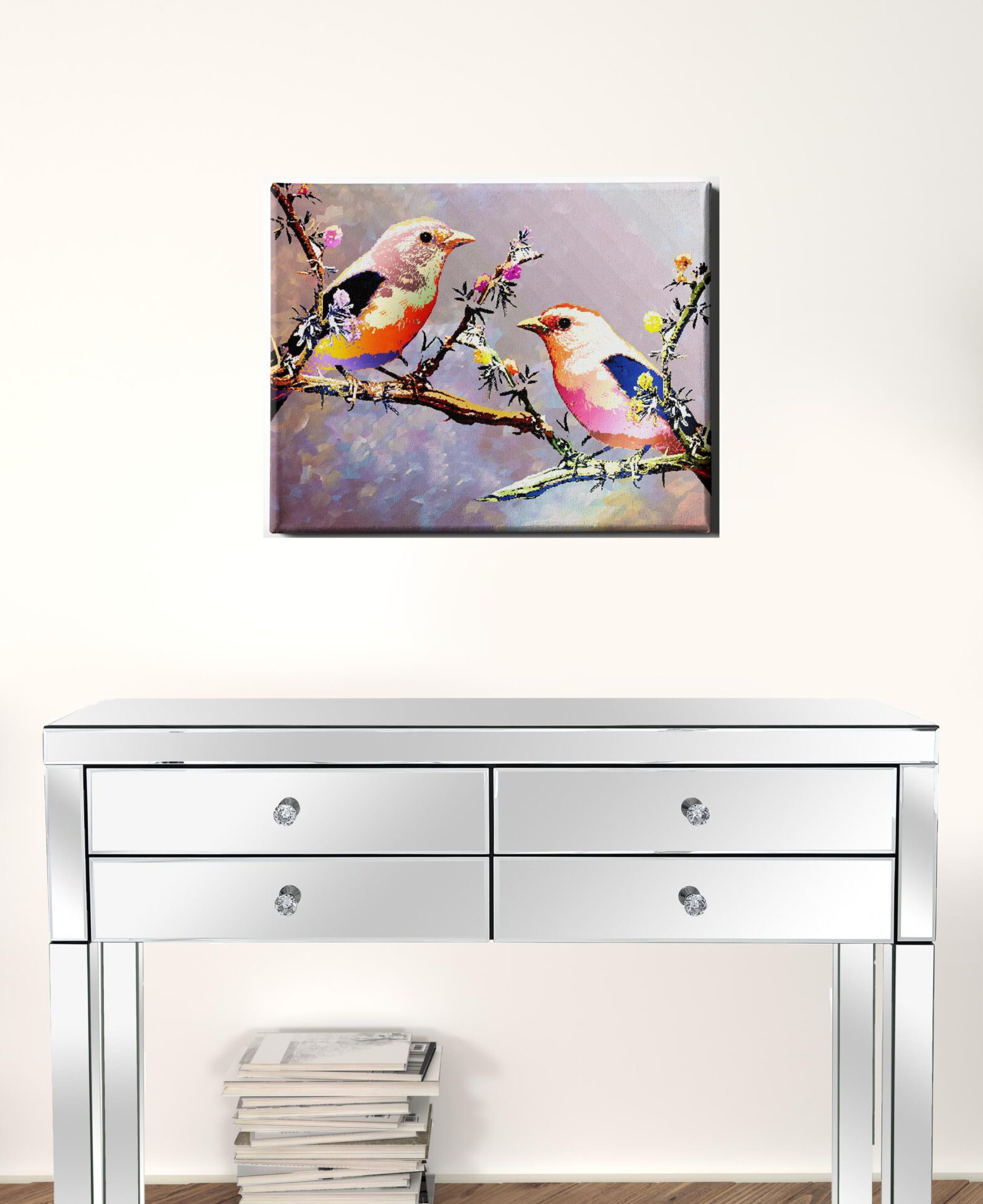 Bird-Inspired Wrapped Canvas Wall Art – 18" x 24" 2 Bird-Inspired Wrapped Canvas Wall Art – 18" x 24" - Image 2