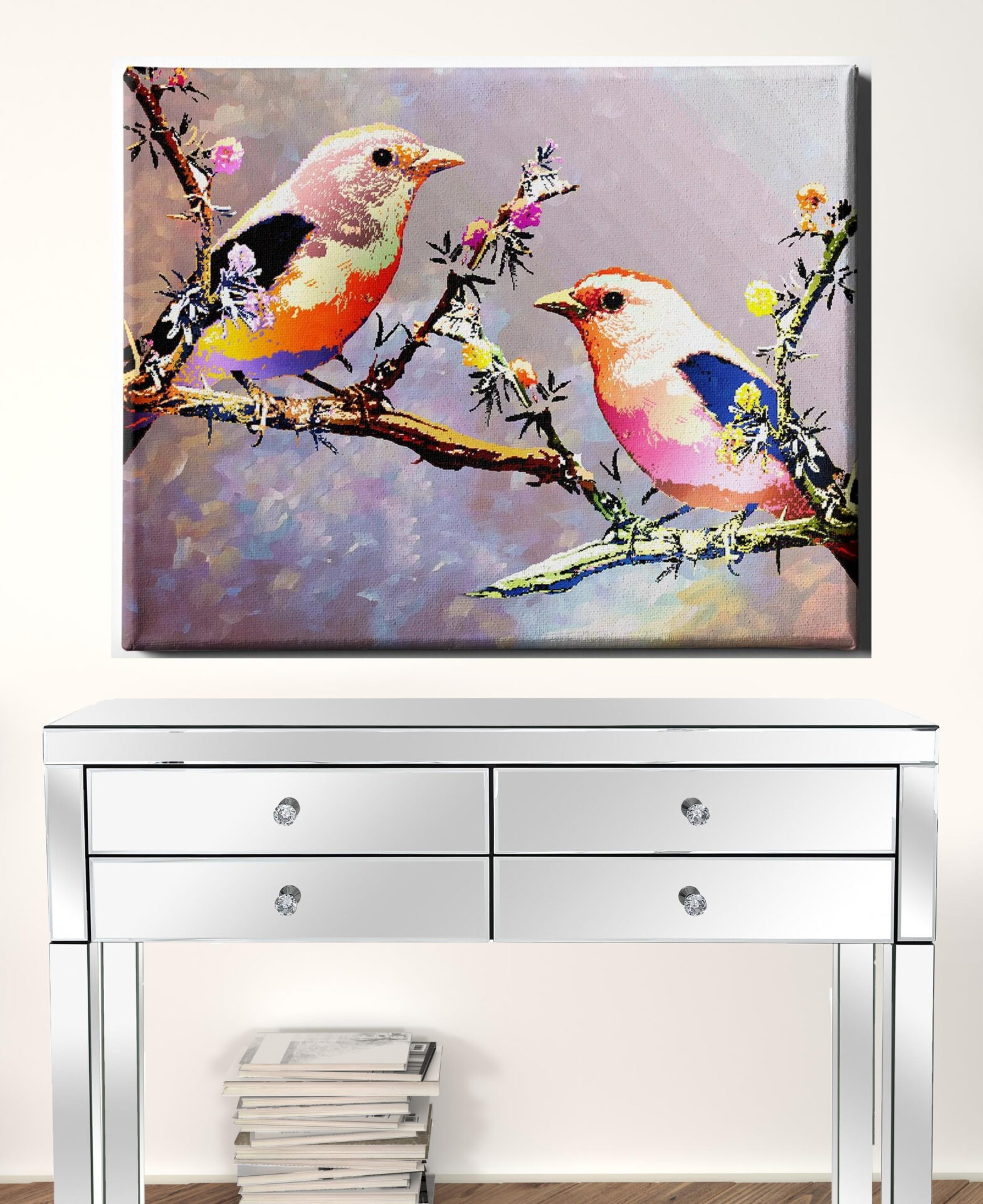 30-Inch Bird Canvas Wall Art - Horizontal Orientation 2 30-Inch Bird Canvas Wall Art - Horizontal Orientation - Image 2