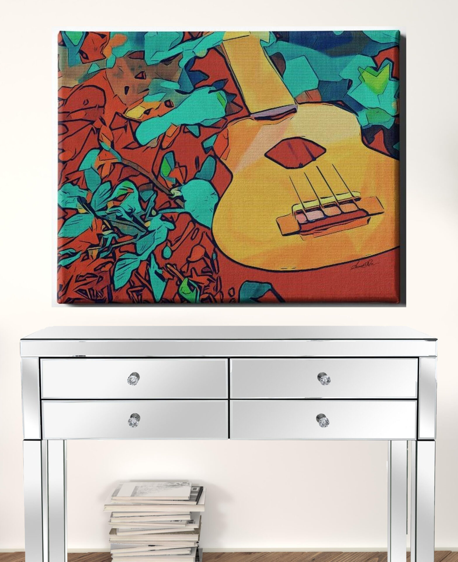 30-Inch x 40-Inch Multicolor Wrapped Canvas Wall Art 3 30-Inch x 40-Inch Multicolor Wrapped Canvas Wall Art - Image 3