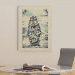 18 Inch Contemporary Vertical Wrapped Canvas Wall Art