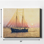 18-Inch x 24-Inch Contemporary Multicolor Canvas Wall Art