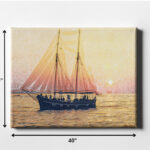 30-Inch Multicolor Contemporary Wrapped Canvas Wall Art