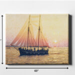 40-Inch x 60-Inch Multicolor Contemporary Wrapped Canvas Wall Art
