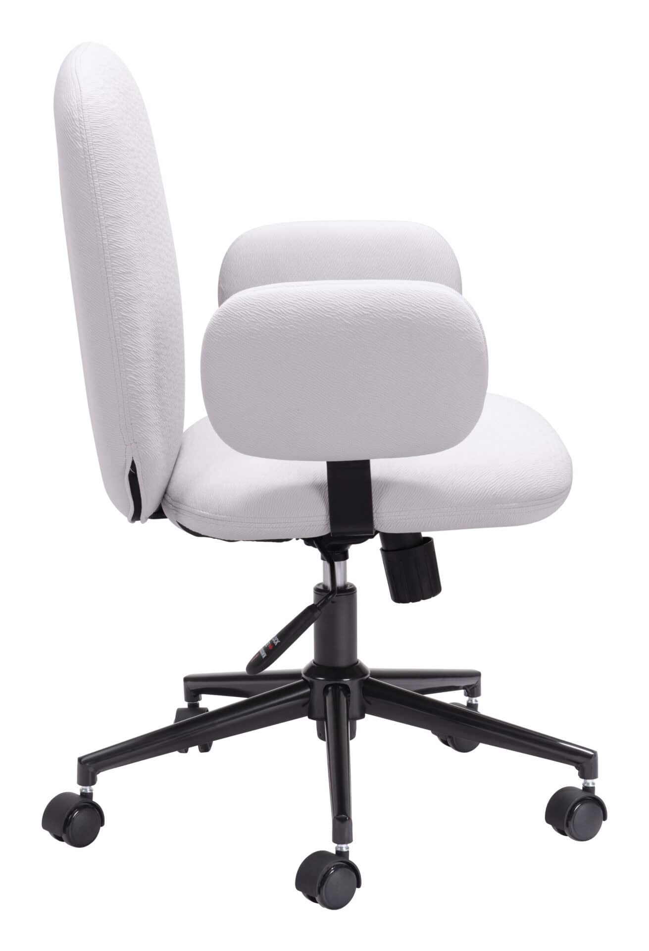 Adjustable Beige Office Chair with Swivel Base and Armrests 4 Adjustable Beige Office Chair with Swivel Base and Armrests - Image 4