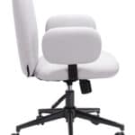 Adjustable Beige Office Chair with Swivel Base and Armrests 14 Adjustable Beige Office Chair with Swivel Base and Armrests
