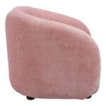 Plush Velvet Accent Chair with Birch Wood Legs - Mauve Pink 11 Plush Velvet Accent Chair with Birch Wood Legs - Mauve Pink