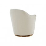 Sherpa Upholstered Gold Metal Swivel Chair, Stylish and Modern 9 Sherpa Upholstered Gold Metal Swivel Chair, Stylish and Modern