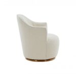 Sherpa Upholstered Gold Metal Swivel Chair, Stylish and Modern 10 Sherpa Upholstered Gold Metal Swivel Chair, Stylish and Modern