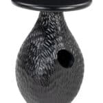 Black Mango Wood Side Table with Rubber Feet for Scratch Protection 10 Black Mango Wood Side Table with Rubber Feet for Scratch Protection