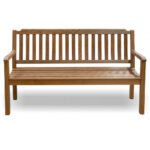 60" Teak Solid Wood Outdoor Bench, Durable and Water-Resistant