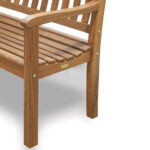 60" Teak Solid Wood Outdoor Bench, Durable and Water-Resistant