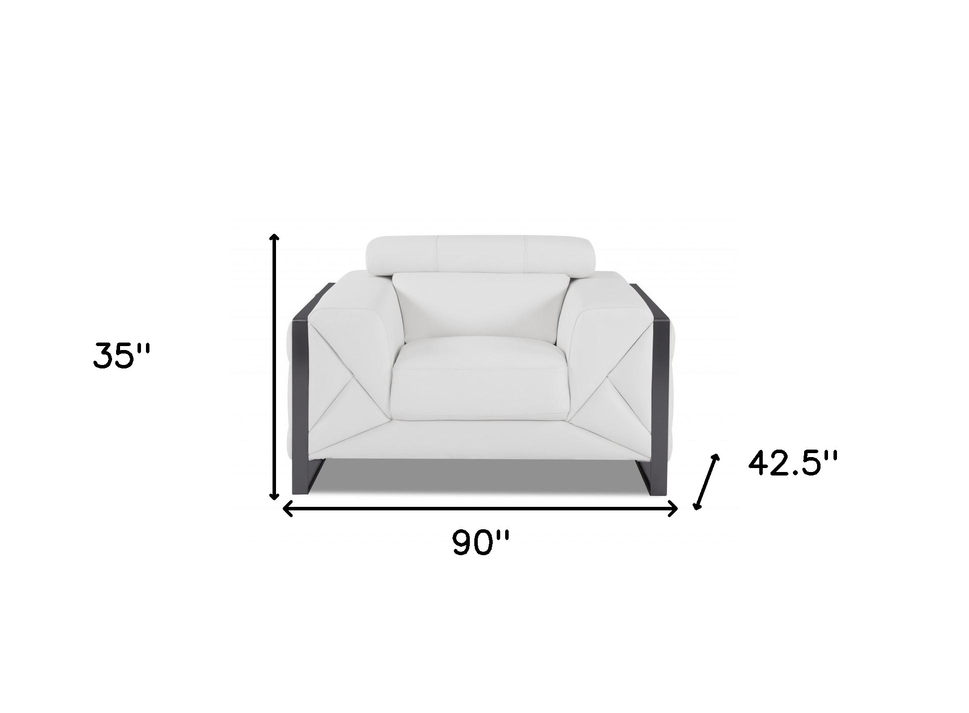 Italian Leather Six Person Seating Set, Modern White, 3 Pieces 14 Italian Leather Six Person Seating Set, Modern White, 3 Pieces