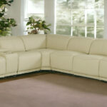 138" Beige Italian Leather Power Reclining U Shaped Sectional (7-Piece) 11 138" Beige Italian Leather Power Reclining U Shaped Sectional (7-Piece)