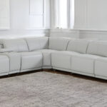 138 Inch Light Gray Italian Leather Power Reclining Corner Sectional 11 138 Inch Light Gray Italian Leather Power Reclining Corner Sectional