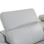 Light Gray Italian Leather Power Reclining U-Shaped Sectional with Console 15 Light Gray Italian Leather Power Reclining U-Shaped Sectional with Console