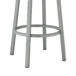 38 Inch White Faux Leather Swivel Low Back Bar Stool 15 38 Inch White Faux Leather Swivel Low Back Bar Stool
