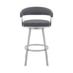29 Inch Slate Gray Swivel Bar Stool with Low Back 12 29 Inch Slate Gray Swivel Bar Stool with Low Back