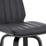 27-Inch Gray and Black Swivel Counter Height Bar Stool 17 27-Inch Gray and Black Swivel Counter Height Bar Stool