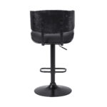 25-Inch Adjustable Height Swivel Faux Leather Bar Stool